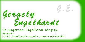 gergely engelhardt business card